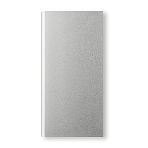 Solárna power banka 8000 mAh, matná strieborná