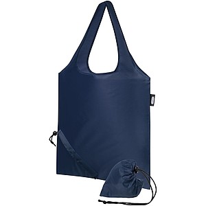 SOLURA Nákupní taška skládací z RPET, námořní modrá - taška s vlastním potiskem
