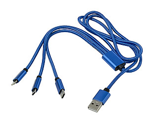 SORIALO Nabíjecí kabel 3v1, modrý