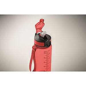 Športová fľaša na vodu, 700 ml, červená