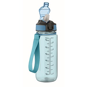 Športová fľaša na vodu, 700 ml, svetlomodrá