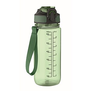 Športová fľaša na vodu, 700 ml, zelená