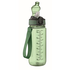 Športová fľaša na vodu, 700 ml, zelená