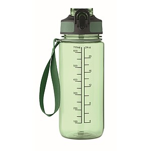 Športová fľaša na vodu, 700 ml, zelená