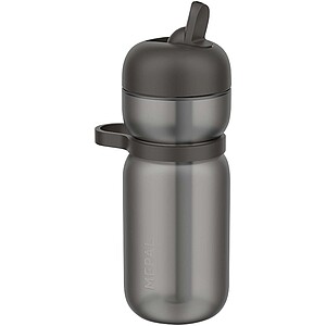 Športová fľaša s výklopným viečkom 600 ml, čierna
