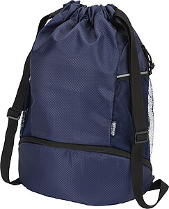 Sportovní GRS vak se šňůrkou a spodní kapsou, 18 l, námořní modrá