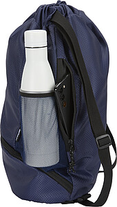 Sportovní GRS vak se šňůrkou a spodní kapsou, 18 l, námořní modrá