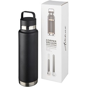 Sportovní láhev s vakuovou izolací, objem 600 ml černá