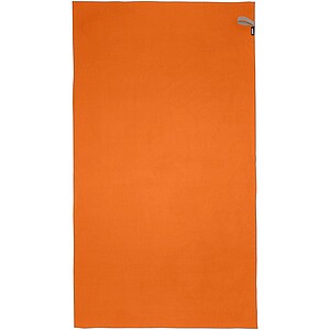 Sportovní ručník z RPET, 100x180cm, oranžový