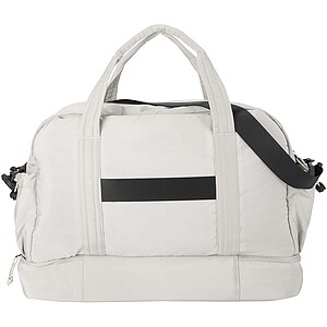 Sportovní taška z recyklovaného GRS s izolovaným dnem, béžová