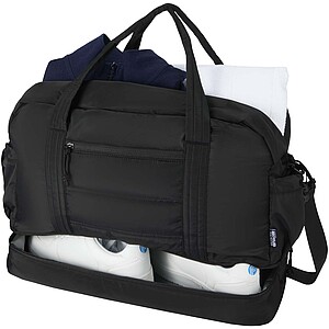 Sportovní taška z recyklovaného GRS s izolovaným dnem, černá