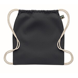 Stahovací batoh,Fairtrade 180g, tmavě modrá