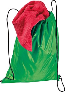 Stahovací batoh z recyklovaného polyesteru, zelená