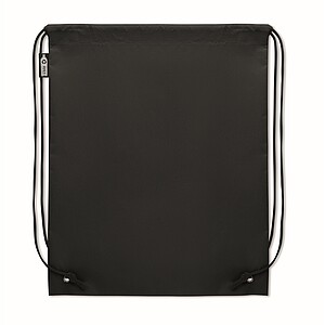 Stahovací batoh z RPET, černá