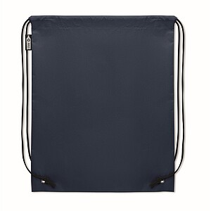 Stahovací batoh z RPET, tmavě modrá