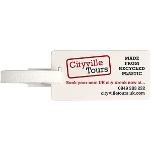 Štítek na zavazadla s okénkem, bílá