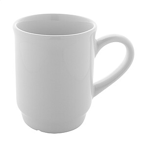 Stohovatelný keramický hrnek, bílá