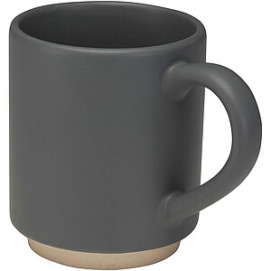 Stohovatelný keramický hrnek Camilla o objemu 180 ml s matným povrchem, šedá