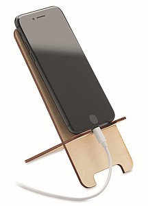 Stojánek na telefon z březového dřeva