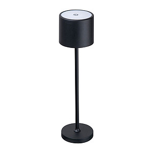 Stolná lampa CrisMa s dotykovým senzorom, čierna