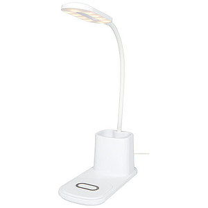 Stolní lampa a organizér s bezdrátovou nabíječkou