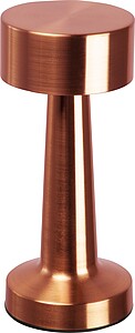 Stolní lampa z nerrzové oceli s baterií, růžová