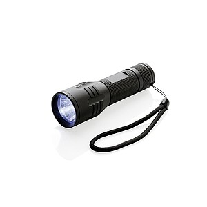 Střední 3W CREE svítilna, černá