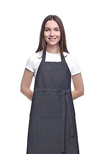SULA Zástěra z recyklovaného denimu, tmavě modrá