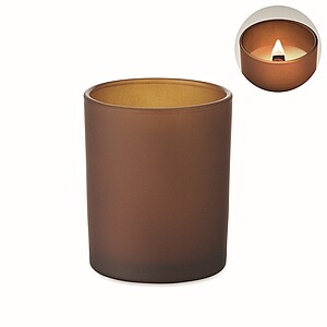 Svíčka z rostlinného vosku 80g, Hnědá