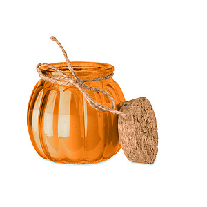 Svíčka z rostlinného vosku, oranžová