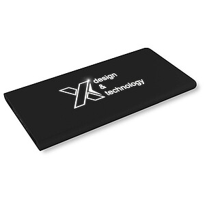 Svietiaca powerbanka SCX.design P15 5000 mAh, čierna