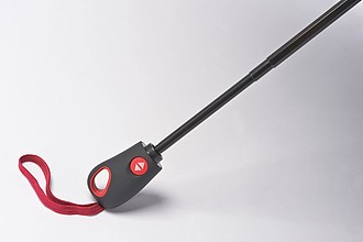 TANOAR Skládací automatický deštník s červeným lemem
