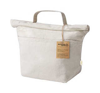 TANRIA Rolovací chladicí taška z recyklované bavlny, béžová - ekologické reklamní předměty