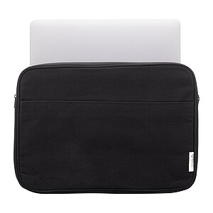 Taška na notebook z recyklované plátno, černá