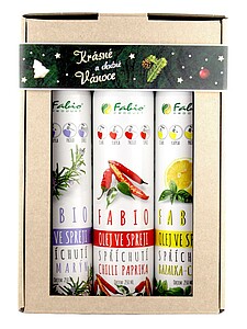 TASTIO Dárkové balení 3 olejů ve sprej (bazalka-citron, rozmarýn, chilli)