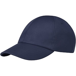 TERMINI Šestipanelová čepice s cool fit úpravou, námořní modrá - reklamní předměty