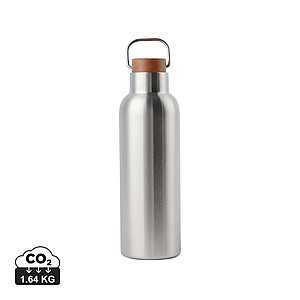 Termo fľaša na pitie z recyklovanej ocele, 800ml, strieborná