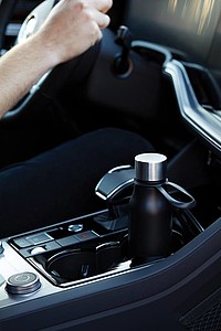 Termo láhev na pití, 450ml, černá