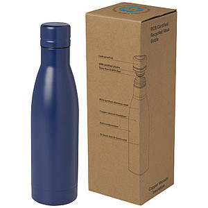 Termo láhev na pití, 500ml, z recyklované nerezové oceli, modrá
