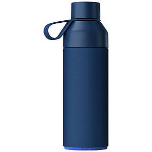Termo láhev na pití, 500ml, z recyklovaných materiálů, modrá