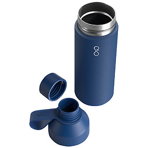 Termo láhev na pití, 500ml, z recyklovaných materiálů, modrá