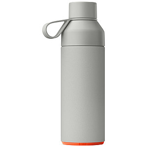 Termo láhev na pití, 500ml, z recyklovaných materiálů, šedá