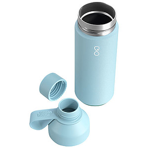 Termo láhev na pití, 500ml, z recyklovaných materiálů, světle modrá