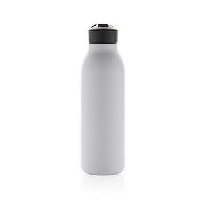 Termo láhev na pití s brčkem, 500ml, bílá