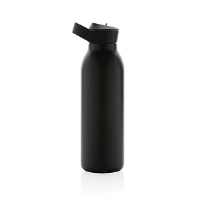 Termo láhev na pití s brčkem, 500ml, černá