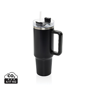 Termohrnček 1200 ml z recyklovanej nerezovej ocele, čierny