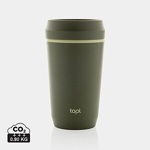 Termohrnček s priehľadným viečkom 354 ml, zelená