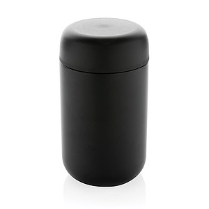 Termohrnček z recyklovanej ocele, 360 ml, čierna