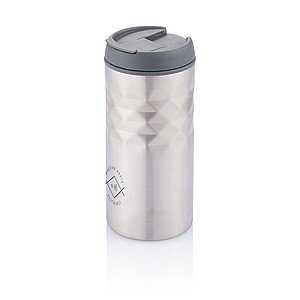 Termohrnek 300 ml s geometrickým vzorem, šedá