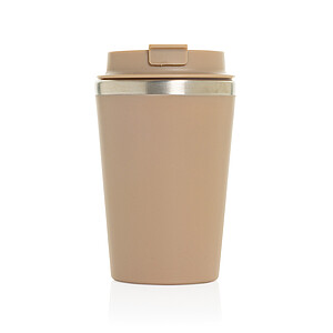 Termohrnek 350ml z RCS recyklovaného PP, tmavě béžová